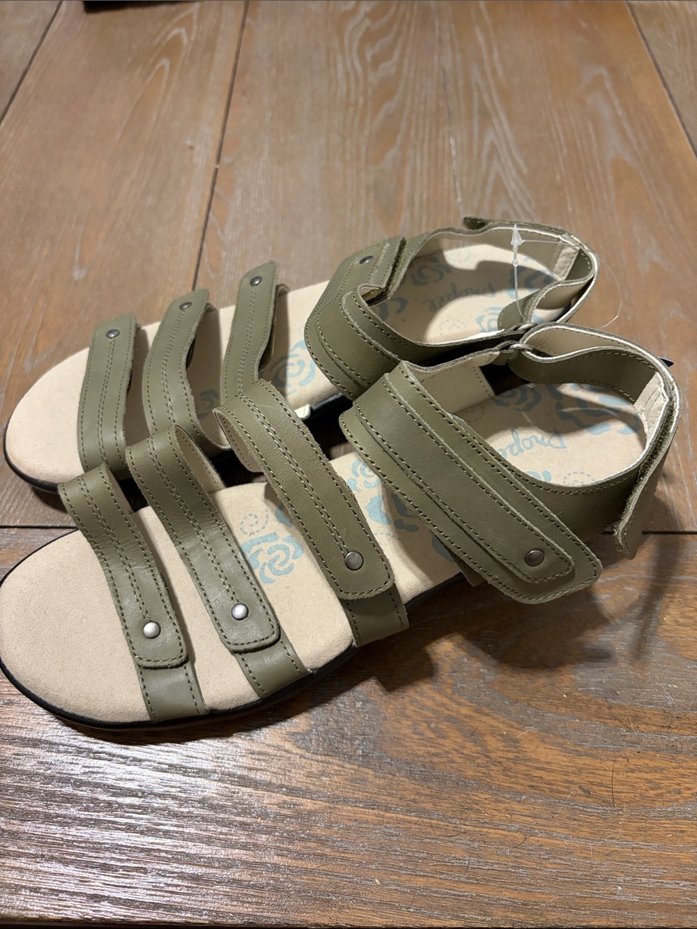NEW Olive Green Strappy Sandals